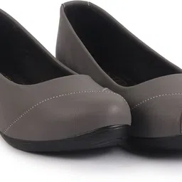 fausto Wedge Heel Slip-On Ballerina Shoes|Elegant Work Flats|Formal Shoes Slip On For Women image 3