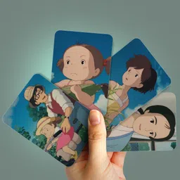 niki enterprises Studio Ghibli My Neighbour Totoro Photo cards ( Set of 12 + 4 Freebie ) Paper Print image 3