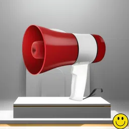 frony Handheld Megaphone with Siren, Microphone & Rechargeable for Outdoor EventsB228 Megaphone Portable Megaphone Siren Loudspeaker Function &Long Battery BackupC228 Outdoor PA System image 1