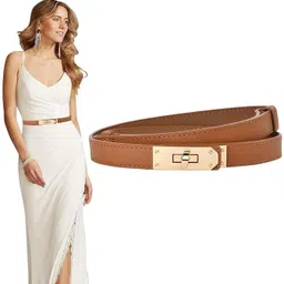judee Women Casual, Formal, Party Brown Texas Leatherite Belt-picture-26