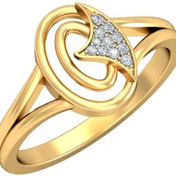 avsar AVR451 18kt Diamond Yellow Gold ring image 2