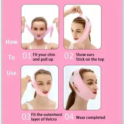 cloudtab Silicone V Face Slimming Mask for Chin Lift, Jawline Shaping & Skin Firming Face Shaping Mask image 2