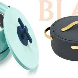 blal Plastic Thermoware Casserole Set | Insulated Hot Pot for Kitchen & Dining Pack of 2 Thermoware Casserole Set-picture-34