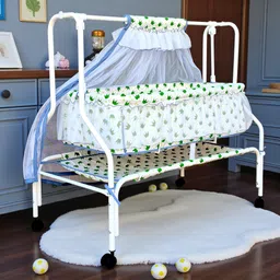 kiddery CRONUS | Premium baby cradle Free Plush Mattress & Mosquito Net [0-10 M]-picture-39