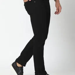 spykar Men Regular Mid Rise Black Jeans image 4