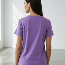 tinyart Women Graphic Print Round Neck Pure Cotton Multicolor T-Shirt image 2