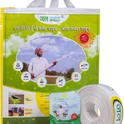 jal pravah HDPE lapeta pipe 2 inch 30 meter 0.32 Thick HDPE Laminated Woven Lay Flat Tube Lapeta Hose Pipe image 3