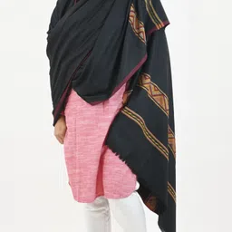 Vrinde Wool Self Design Men Shawl image 4