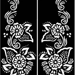 vmens99 Mehndi Stencil Set for Women & Girls | Reusable Bridal & Festival Mehndi M_F214 Hand Mehndi Stencil Stencil-picture-37