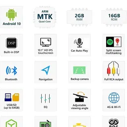 modorwy 9Inch Android System 2/32GB HD Car Camera+Frame+Socket for Maruti Swift(2011-17) Car Stereo image 5