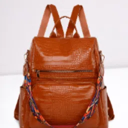 womenbuzz Medium 25 L Laptop Backpack Fashion Shoulder Bags Croco Multipurpose Knapsack Top Handle Detachable Bag-picture-18
