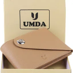 umda Men Casual Beige Artificial Leather Wallet image 1