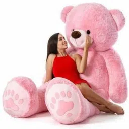 stuffed toys 4 feet pink teddy bear / high quality / love teddy For girls valentine & Anniversary gift / cute and soft teddy bear - 90 cm-image-39