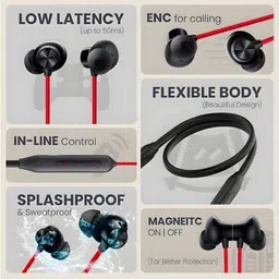 skm Pro Neckband With Upto 58 Hours Playback & Fast Charging Earphone_3J Bluetooth & Wired Headset image 5