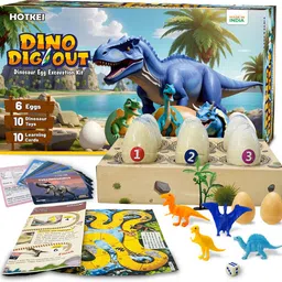 hotkei Dinosaur Egg Toys Digging Kit Board Games Set Birthday Gift for Kids Boys Girls-picture-11