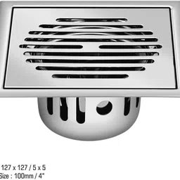 sanjay chilly Floor Stainless Steel Push Down Strainer image 4