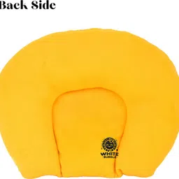 white bubble Rai Dana Baby Pillow, Newborn Head Shaper Anti Flat Takiya Mustard Seeds Solid Baby Pillow Pack of 1 image 4