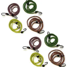 1 mtr High Strength Stretchable Elastic Rope/Bungee Cord for Behind Bikes 8 Pcs Multicolor-image-14