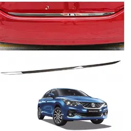 roshneer enterprises Car Rear Trunk/Boot Dicky Patti Chrome Garnish MODEL 2022 Onwards /167 Chrome Maruti Baleno Rear Garnish-picture-25