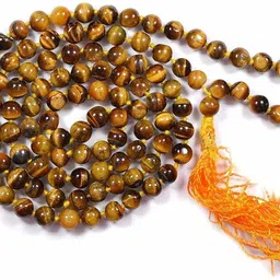 shivakari Tiger Hakik Chanting Mala 108+1 Beeds Agate Stone Chain-picture-10