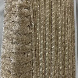 drudz L22 Tassel Fringe Lace for Saree | Dupatta | Dress | Lehenga | Sitara (9 Meter) Lace Reel image 4