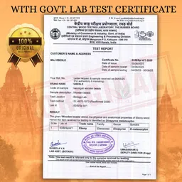 vibesle Certified Karungali Malai and Rudraksh Silver Plated Mala For Men - Certified Wood Necklace image 5