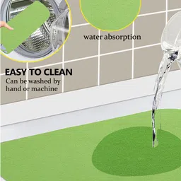 Kuber Industries Green 2 Pieces Kitchen Self Drying Microfiber Table Placemats image 3