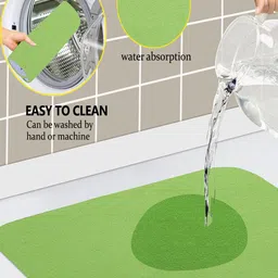 Kuber Industries Green 2 Pieces Kitchen Self Drying Microfiber Table Placemats image 4