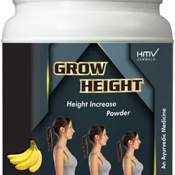 hmv herbals Grow Height- Height Growth Herbal Powder (Banana Flavor)-picture-37
