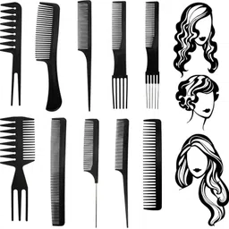 lovhide 10pcs Hair Styling Combs | Professional Styling Comb Set for All Hair Types-picture-28
