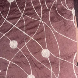 umzak Geometric Print Cotton Blend Women Maroon Stole image 3