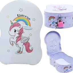 mineevibes Unicorn Metal Piggy Bank Coin Bank image 3