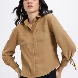 Women Relaxed Fit Fit Solid Casual Shirt-image-22