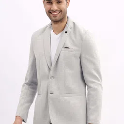 showoffff Men Solid Single Breasted Casual Blazer image 3