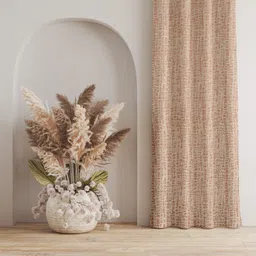 homewaytex 210 cm (7 ft) Door Jacquard Room Darkening Curtain Single Curtain-picture-21