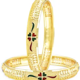 vighnaharta Alloy Gold-plated Bangle Set-picture-12