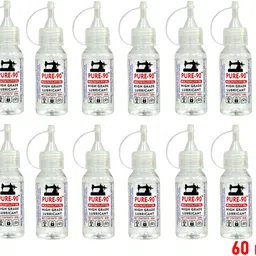 Pack of 12 Sewing Machine Oil, High Grade Multipurpose, 60ml Transparent Bottles 720 ml Sewing Machine Oil-image-23