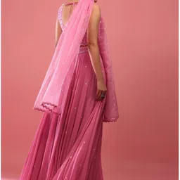 neel art Embroidered Semi Stitched Lehenga Choli image 2