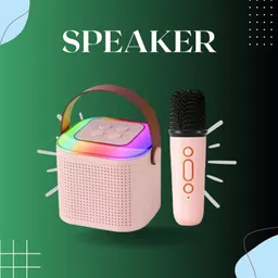 BRVIMA 10W Bluetooth Speaker Wireless Karaoke Mic Speaker with RGB Light speakersUY432 10 W Bluetooth Party Speaker-image-122