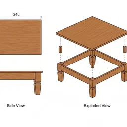 lfm Pooja Chowki Wooden All Purpose Chowki image 5
