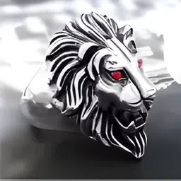 sk jewels Lion Ring For men boys all purpose Silver Plated Ring Alloy Silver Plated Ring image 3