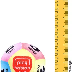 play nation Premium Numbers Themed Soft Ball for Kids | Non-Toxic Plush Toys for 3+ Months- 12 cm image 4