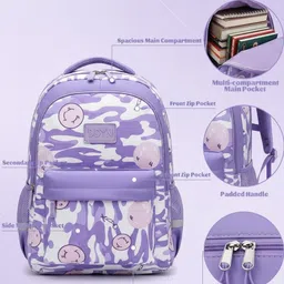 walson Medium 30 L Laptop Backpack Trendy Printed Laptop Backpack Women School, College & Office Bag 17-Inch image 3