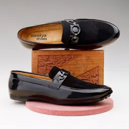 awakya New Trendy Black Casual Loafers Shoes for man Loafers For Men image 4