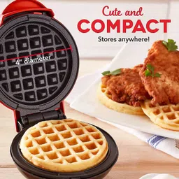 radheraj Waffle Maker Non-Stick Machine Waffle Pan Cakes Paninis Snacks Mini Waffle Maker Waffle Maker image 3