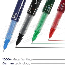luxor schneider LX MAX | Needle Tip | 0.5 mm | 1000+ Meters Writing Length | German Technology Roller Ball Pen image 3