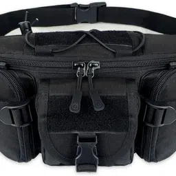 AMRIO Outdoor Tactical Military Pack Chest Bag Waist Bag 4 pouch zippar with belt-image-0