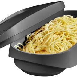mitvik Polypropylene Pasta Bowl Microwave Pasta Cooker | Instant Microwave Noodles & Pasta Pot with Strainer Lid-picture-42