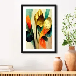 999store Lily Multicolour Vinyl Painting-picture-10