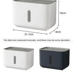 kienlix Self Adhesive Tissue Paper Holder for Bathroom with Mobile Stand, Wall Mounted Plastic Toilet Paper Holder image 2